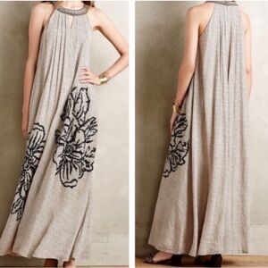 ANTHROPOLOGIE RANNA GILL Grandiflora Maxi Dress LP